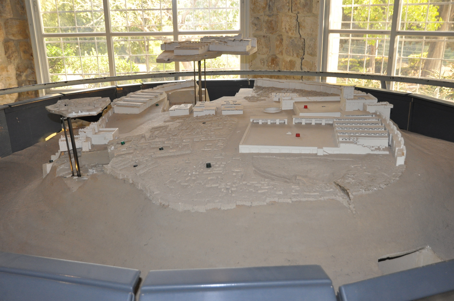 Макет Мегиддо, вид на западную часть