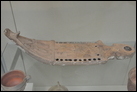 Светильник в форме корабля. Глина, Книд, ок. 70-120 гг. по Р.Х. Британский музей. GR 1862.4-14.1. Предмет был найден в море недалеко от Поццуоли (Италия).