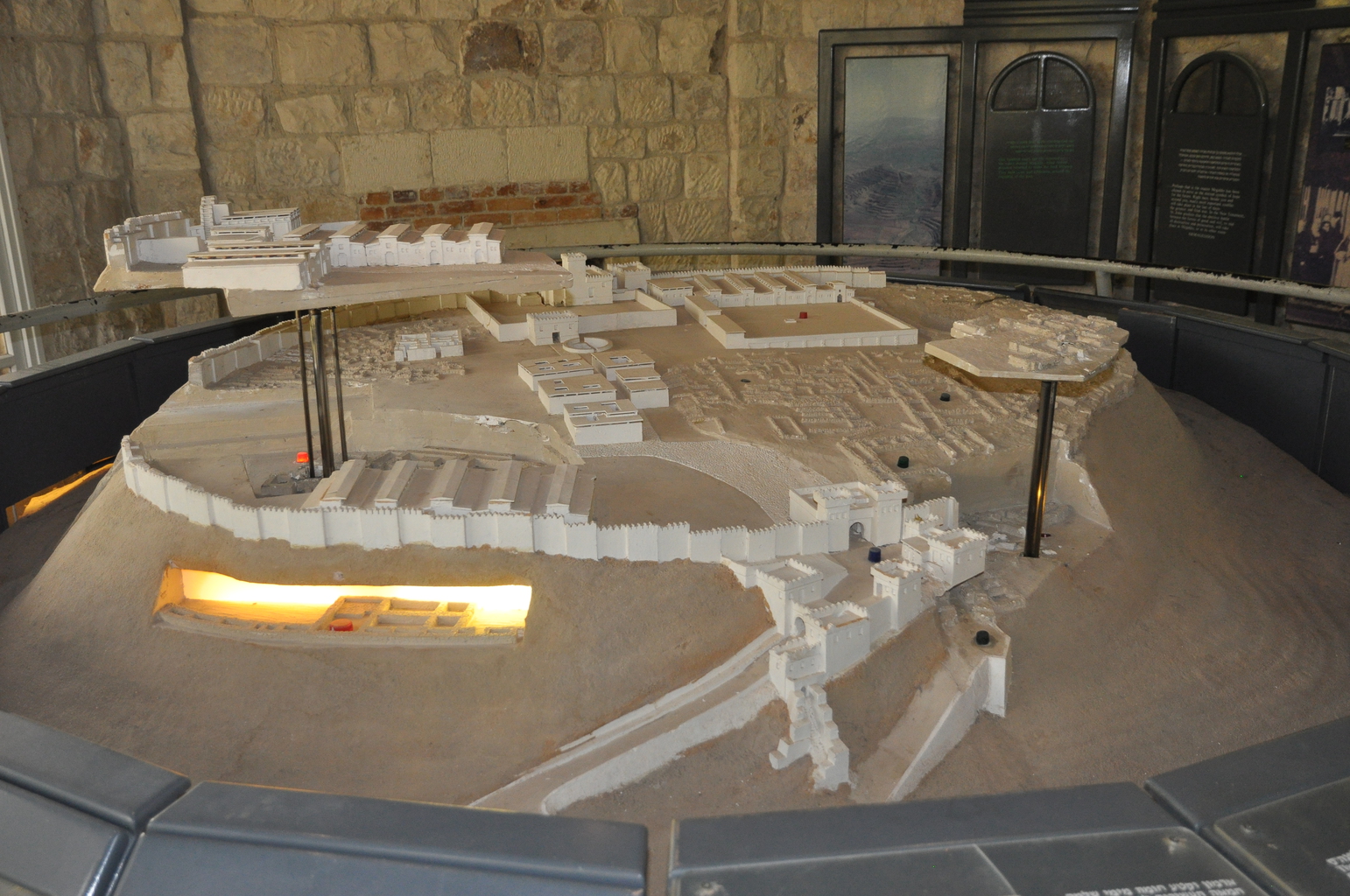 Макет Мегиддо, вид на северную часть