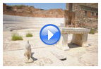 Видео: Алтарная часть синагоги. Место для чтения свитков. Статуи львов