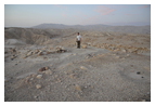 Юго-западная часть теля. Зона XII. Остатки святилища ранней бронзы (сзади) и полусферического алтаря (впереди). Подробнее об этом см.: Rast W.E., Schaub R.T. Preliminary Report of the 1979 Expedition to the Dead Sea Plain, Jordan // BASOR. 1980. Fall. 240. P. 21-62. Конкретно: P. 30-31.
