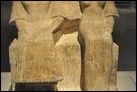 Двойная статуя Нефер-Хора с его женой. Известняк. Новое царство, ок. 1550-1070 гг. до Р.Х. Берлинский Новый музей. АМ 2303.