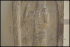 Гипсовый слепок с изображением ассирийского царя Асархадонна (680-669 гг. до Р.Х.). Берлинский музей Пергамон. VAG 31. Рельеф был вырублен в скале в устье Нар-Эль-Кальб на севере от Бейрута.