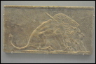 Умирающий лев. Ниневия, ок. 645 г. до Р.Х. Британский музей. ME 1992-4-4,1. Из серии гипсовых барельефов, изображающих царскую охоту.
