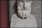 Голова Эпикура. Сер. II в. по Р.Х. Рим, Музей Пио Климентино. Инв. 301.