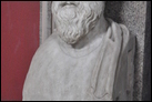 Изображение Сократа (470/469-399 гг. до Р.Х.). Сер. II в. по Р.Х. Рим, Музей Пио Климентино. Инв. 313.