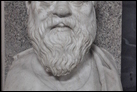 Изображение Сократа (470/469-399 гг. до Р.Х.). Сер. II в. по Р.Х. Рим, Музей Пио Климентино. Инв. 313.