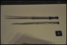 Два металлических грифеля для письма. Железо, Римский период, I в. по Р.Х. Берлинский Новый музей. АМ 13238, 1-2.