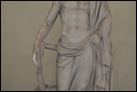 Статуя Асклепия, бога врачевания. III в. по Р.Х. Рим, Музей Киарамонти. Инв. 1248. Найдена в Остии. Римская копия III в. по Р.Х. представляет изобразительную схему, развитую в поздний эллинистический период.