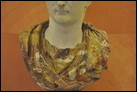 Скульптурный бюст императора Тиберия (42 г. до Р.Х. - 37 г. по Р.Х.; правил в 14-37 гг. по Р.Х.). Мрамор, 1-я четв. I в. по Р.Х. Найден в Афинах (?). Эрмитаж.  ГР-1732 (A.54).