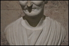 Бюст римлянина. Мрамор. II в. Рм. Эрмитаж. ГР-4214 (А 424). Найден у Саларских ворот в Риме.